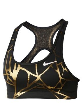 Nike Reversible Sports Bra with Gold Print
